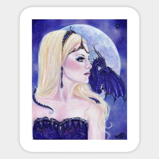 Adelina and the dragons moon by Renee Lavoie Sticker